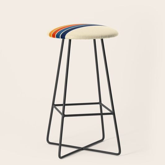 Classic Retro Stripes Stool Gallery Image 1