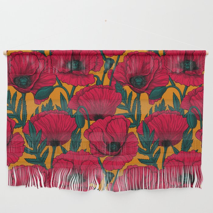 Red poppy garden Wall Hanging Gallery Image 1
