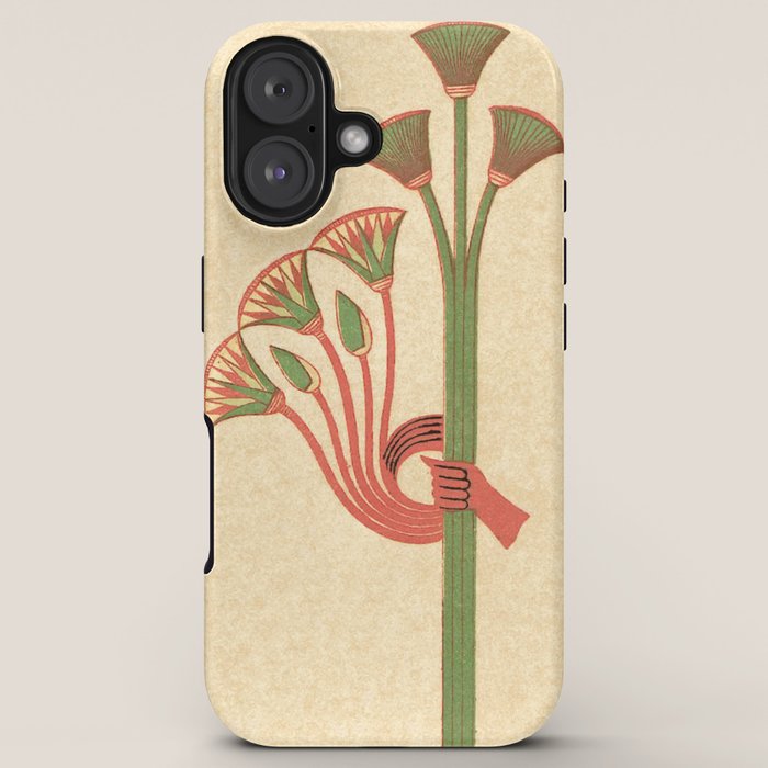 Egyptian Papyrus Plants and Lotus Flowers iPhone Case Gallery Image 5