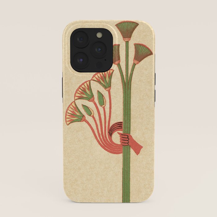 Egyptian Papyrus Plants and Lotus Flowers iPhone Case Gallery Image 39