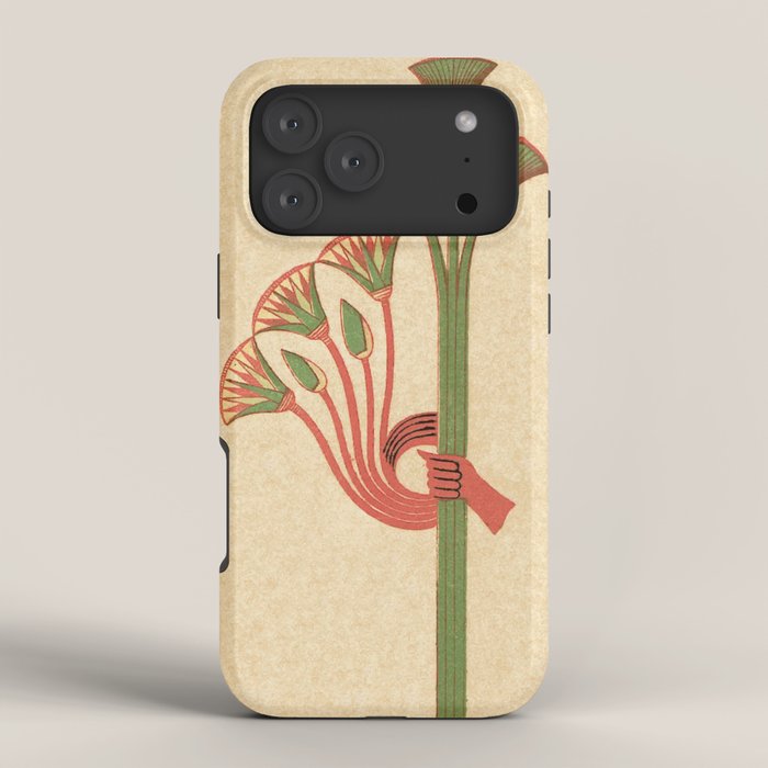 Egyptian Papyrus Plants and Lotus Flowers iPhone Case Gallery Image 4