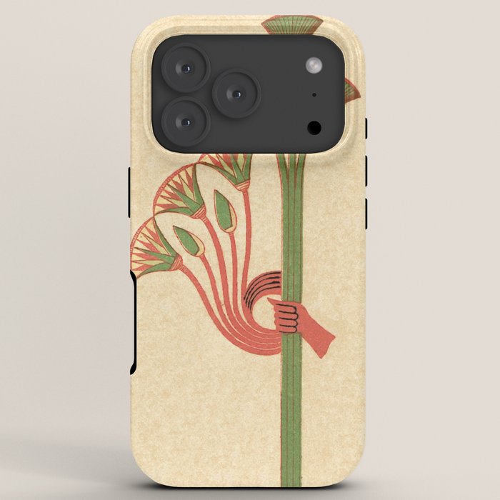 Egyptian Papyrus Plants and Lotus Flowers iPhone Case Gallery Image 7