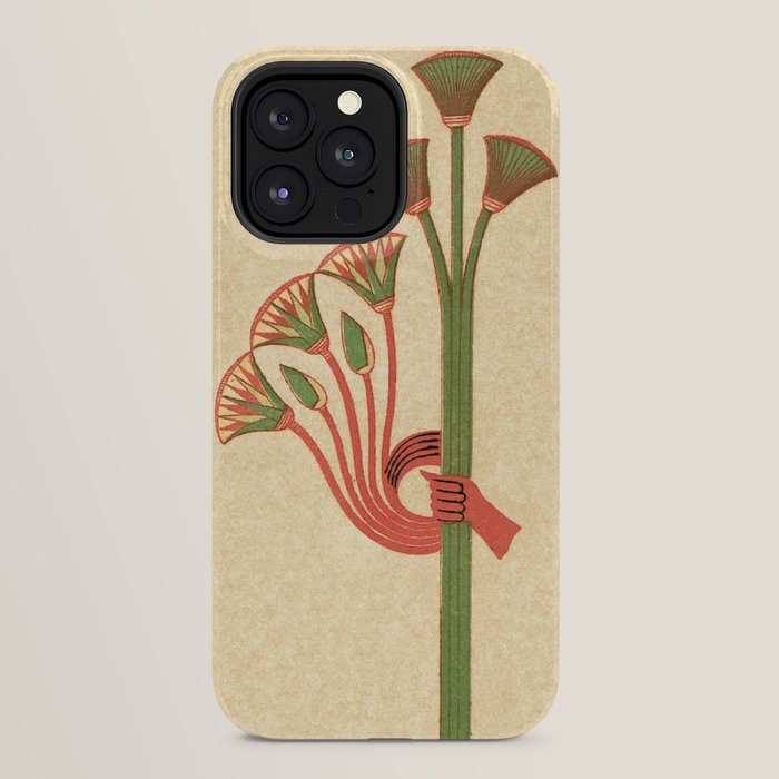 Egyptian Papyrus Plants and Lotus Flowers iPhone Case Gallery Image 24