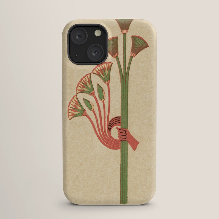 Egyptian Papyrus Plants and Lotus Flowers iPhone Case Gallery Image 17