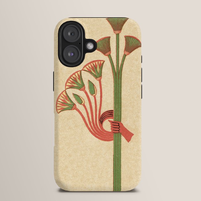 Egyptian Papyrus Plants and Lotus Flowers iPhone Case Gallery Image 13