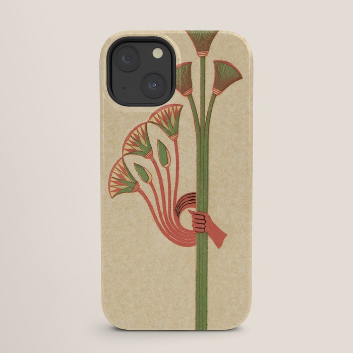 Egyptian Papyrus Plants and Lotus Flowers iPhone Case Gallery Image 25