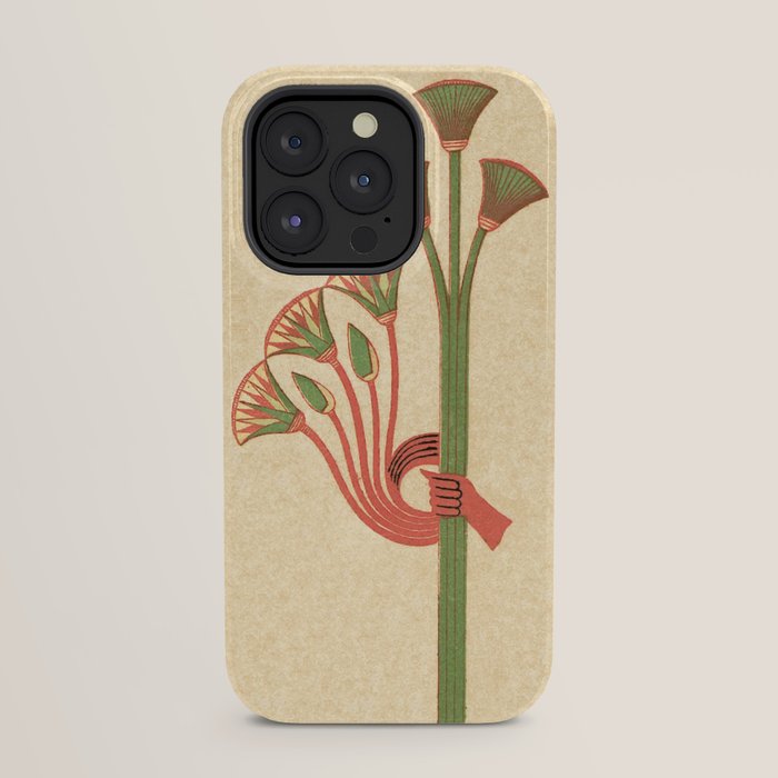 Egyptian Papyrus Plants and Lotus Flowers iPhone Case Gallery Image 23