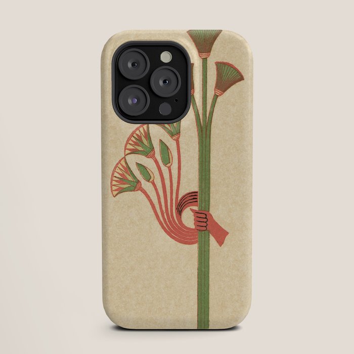 Egyptian Papyrus Plants and Lotus Flowers iPhone Case Gallery Image 19