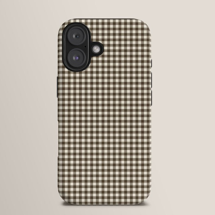 brown gingham iPhone Case Gallery Image 13