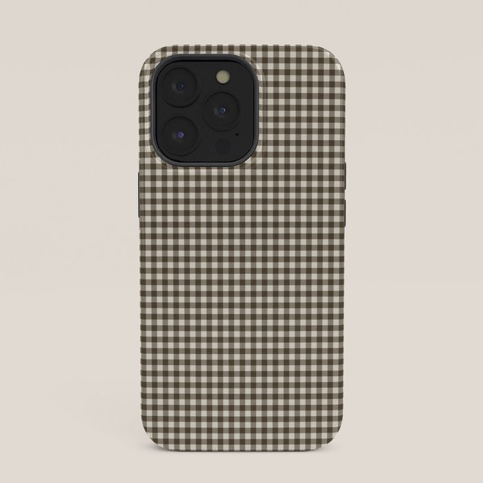 brown gingham iPhone Case Gallery Image 35