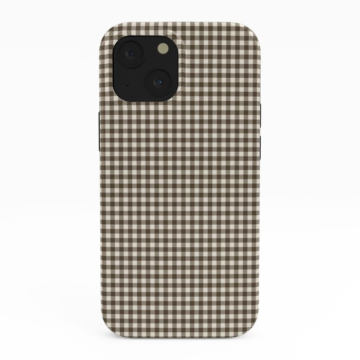 brown gingham iPhone Case Gallery Image 38