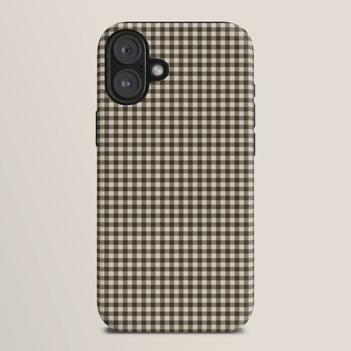 brown gingham iPhone Case Gallery Image 10
