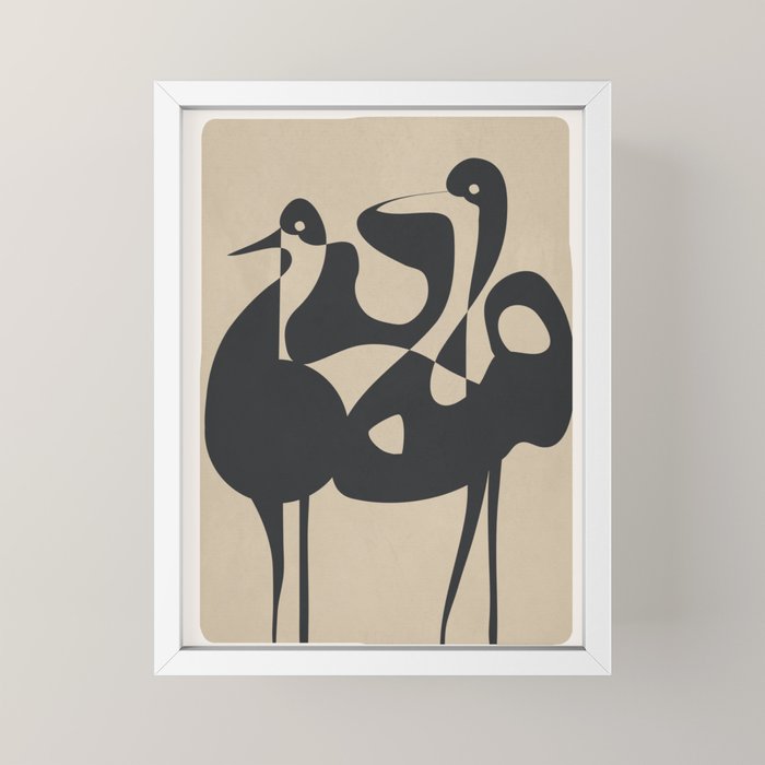 Abstract Pair Mini Art Print Gallery Image 4