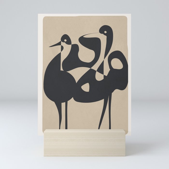 Abstract Pair Mini Art Print Gallery Image 5