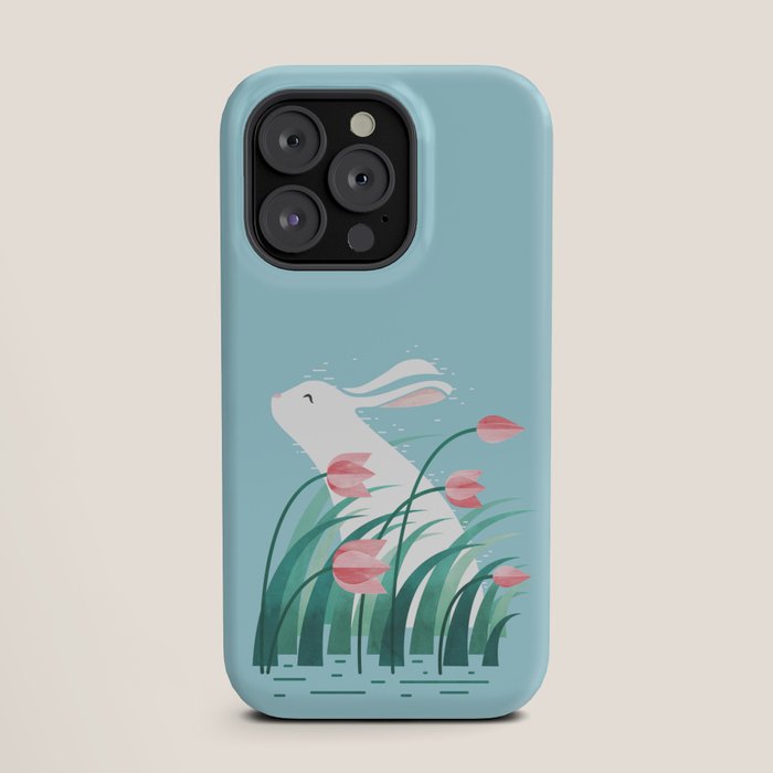 Rabbit Resting, Sky Blue Version iPhone Case Gallery Image 19