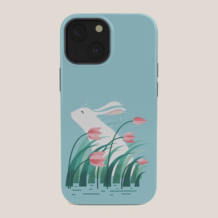 Rabbit Resting, Sky Blue Version iPhone Case Gallery Image 34
