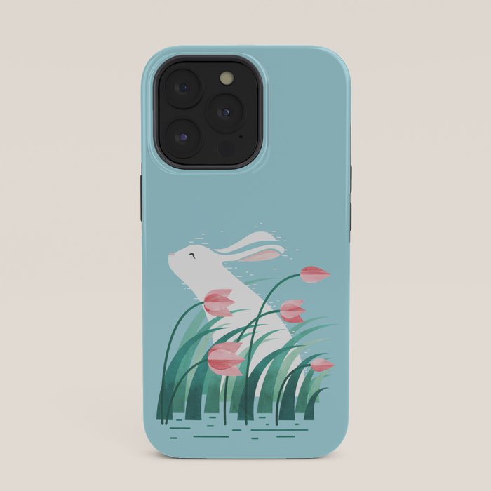 Rabbit Resting, Sky Blue Version iPhone Case Gallery Image 35