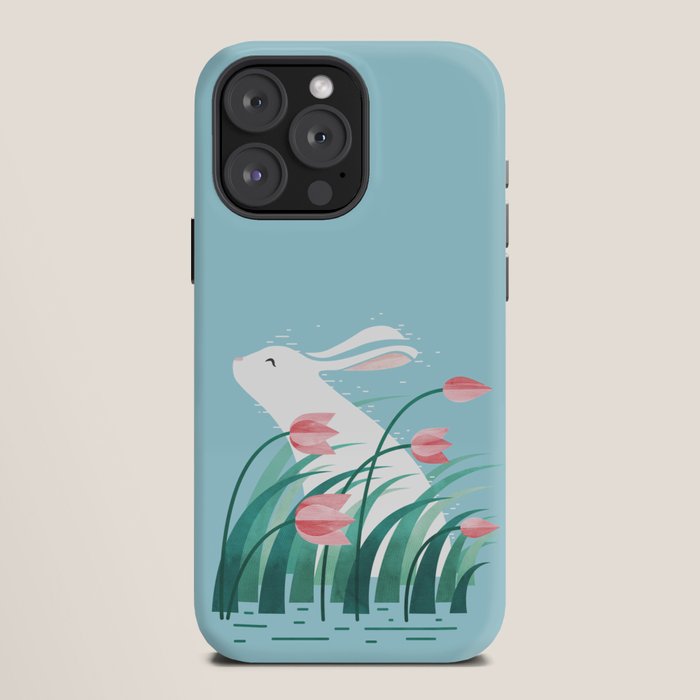 Rabbit Resting, Sky Blue Version iPhone Case Gallery Image 12