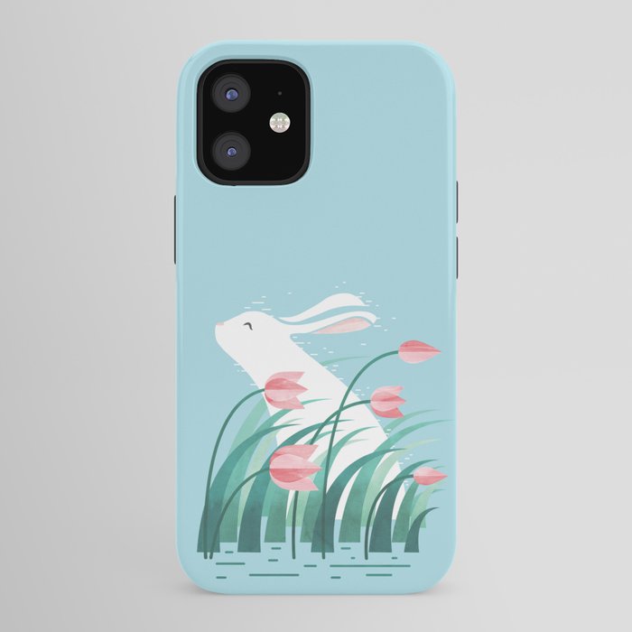 Rabbit Resting, Sky Blue Version iPhone Case Gallery Image 41
