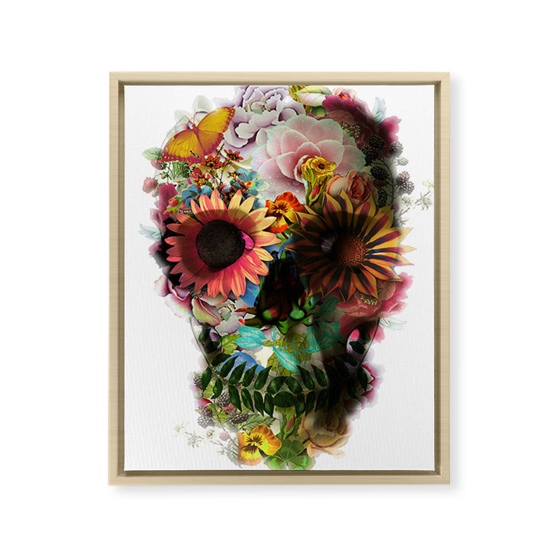 Skull 2 R Framed Canvas Print Gallery Image 23