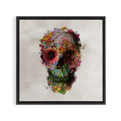 Skull 2 R Framed Canvas Print Gallery Image 9