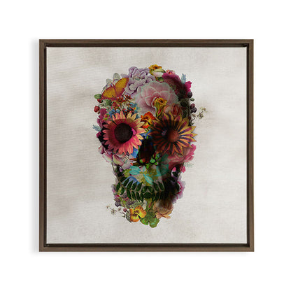 Skull 2 R Framed Canvas Print Gallery Image 15