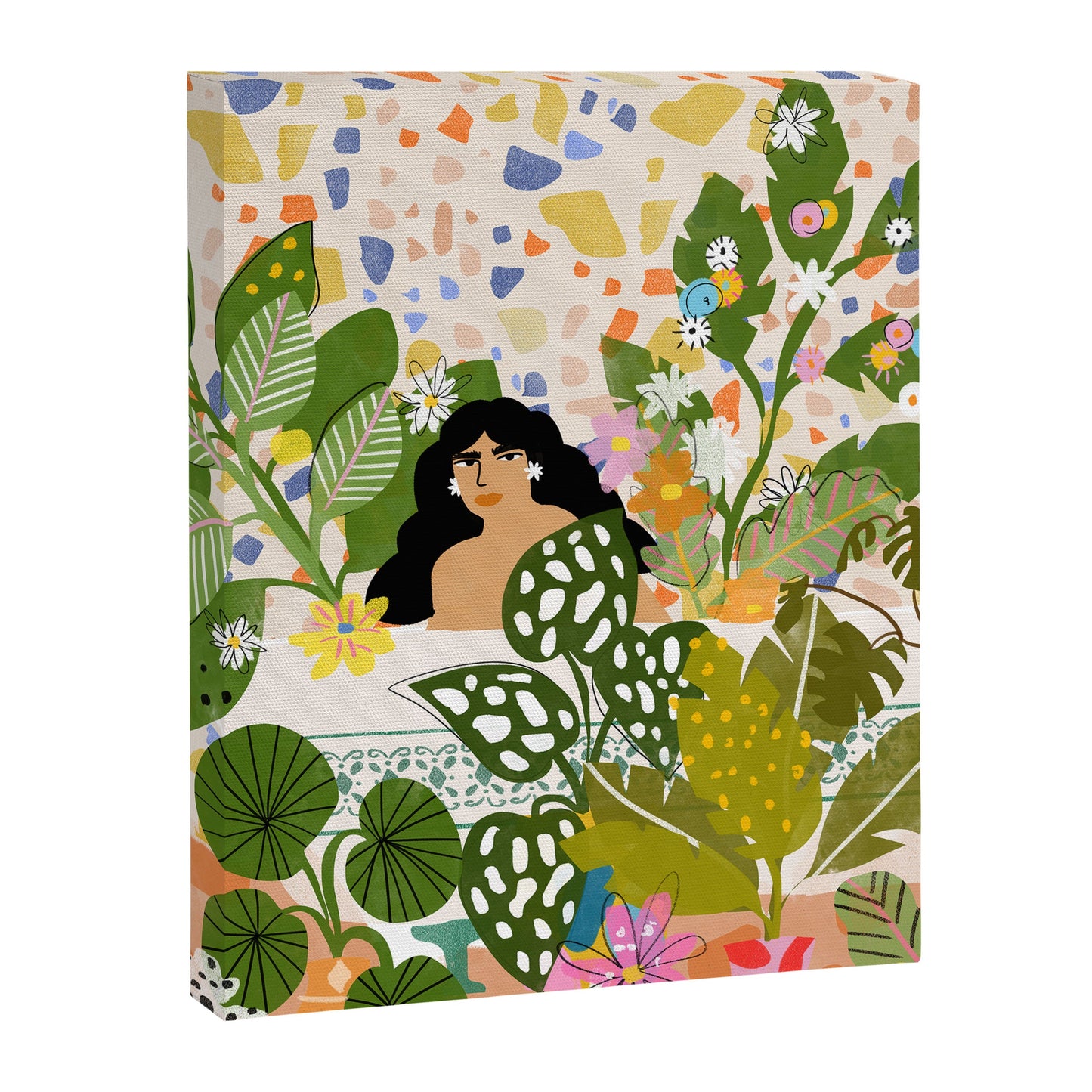 Bathing with Plants Canvas Print Gallery Image 3