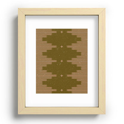 Southwestern Minimalist Retro Green & Pink Framed Art Print Gallery Image 95