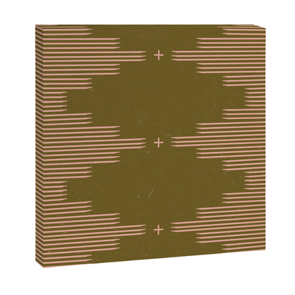 Southwestern Minimalist Retro Green & Pink Canvas Print Gallery Image 6