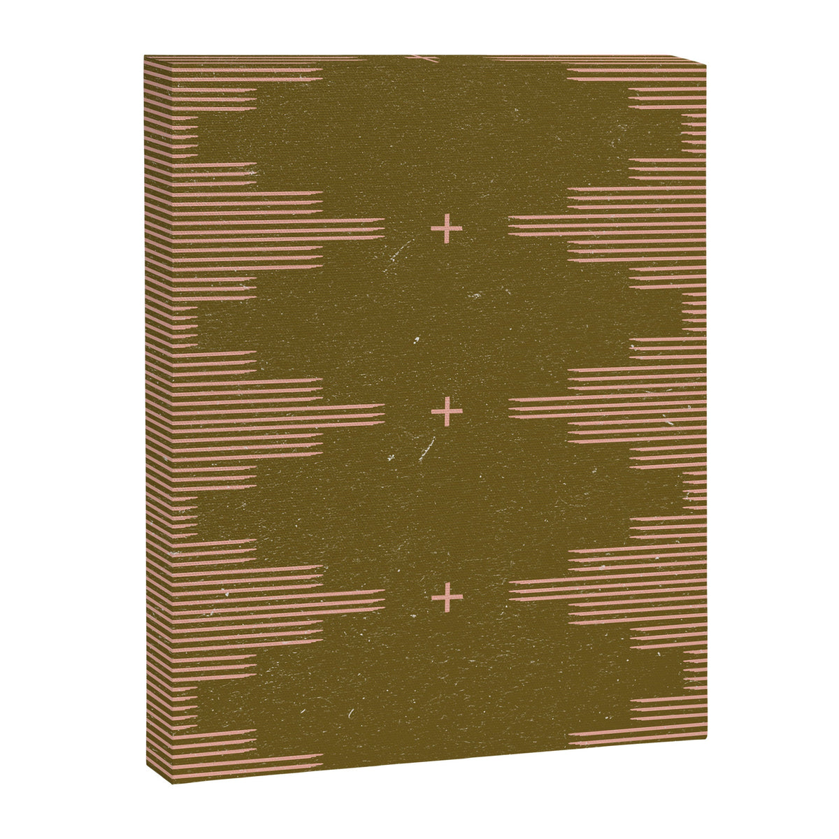 Southwestern Minimalist Retro Green & Pink Canvas Print Gallery Image 7