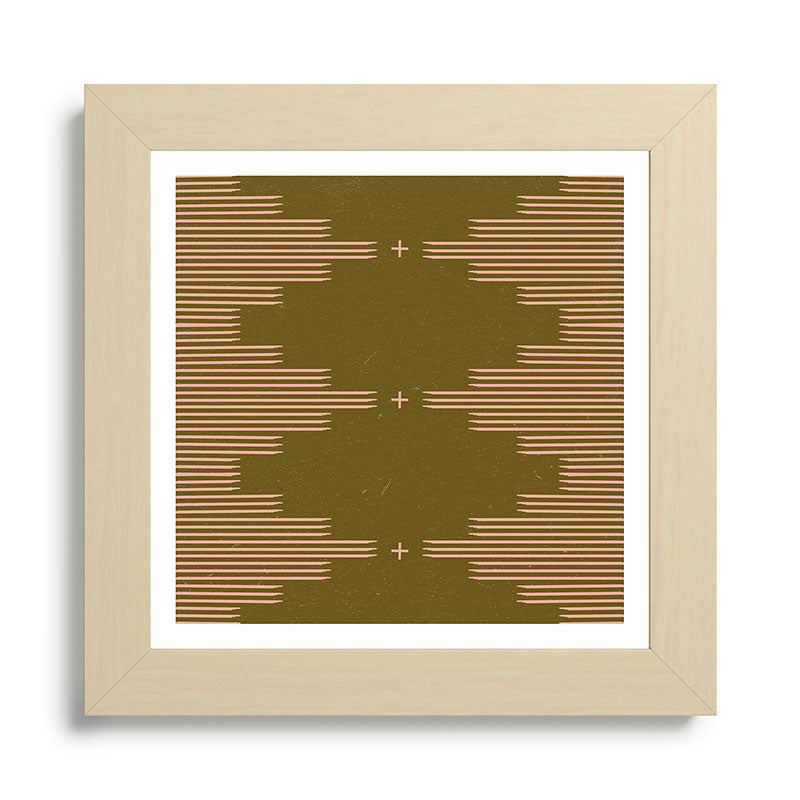 Southwestern Minimalist Retro Green & Pink Framed Art Print Gallery Image 68
