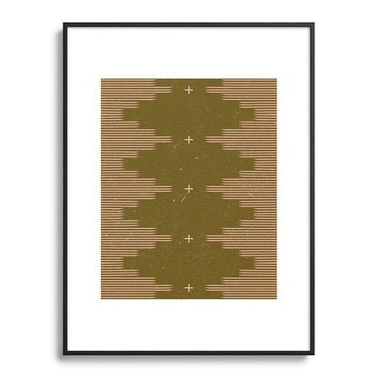 Southwestern Minimalist Retro Green & Pink Framed Art Print Gallery Image 115