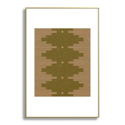 Southwestern Minimalist Retro Green & Pink Framed Art Print Gallery Image 127