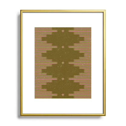 Southwestern Minimalist Retro Green & Pink Framed Art Print Gallery Image 120