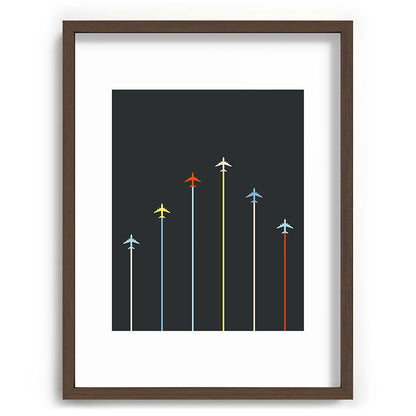 Retro Airplanes 06 Framed Art Print Gallery Image 92