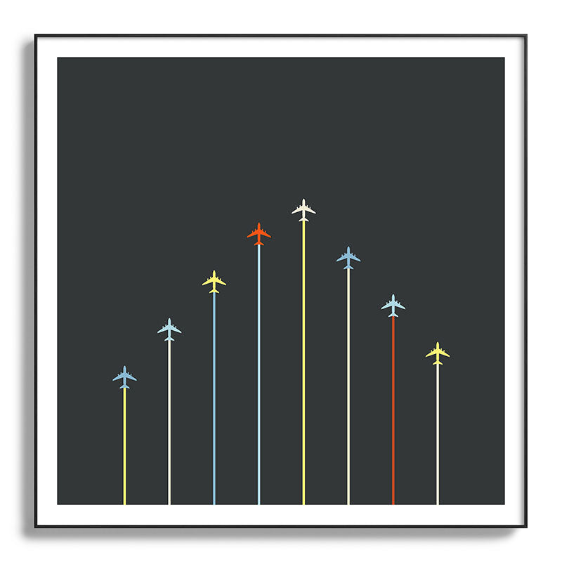 Retro Airplanes 06 Framed Art Print Gallery Image 130