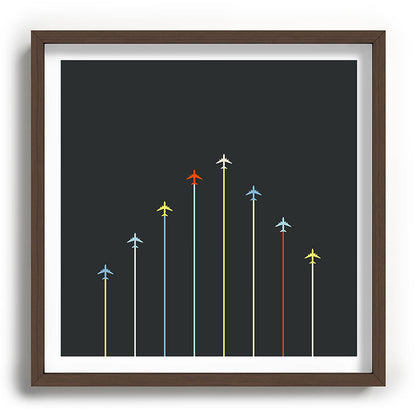 Retro Airplanes 06 Framed Art Print Gallery Image 101