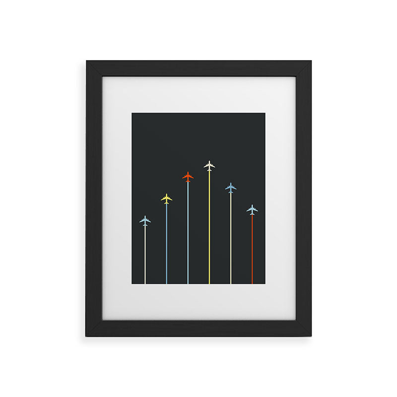 Retro Airplanes 06 Framed Art Print Gallery Image 47
