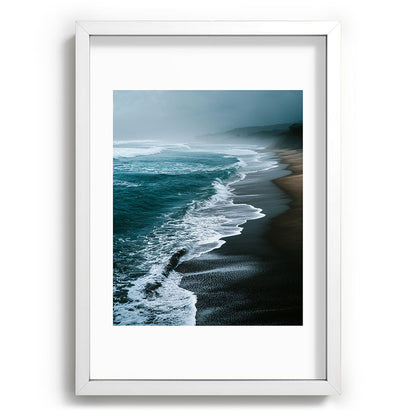 Misty Shoreline - Moody Ocean Photography Print Framed Art Print Gallery Image 77