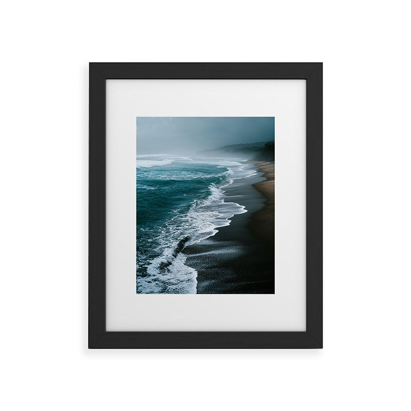 Misty Shoreline - Moody Ocean Photography Print Framed Art Print Gallery Image 34