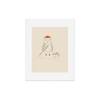 Artist Owl Art Print Gallery Image 5