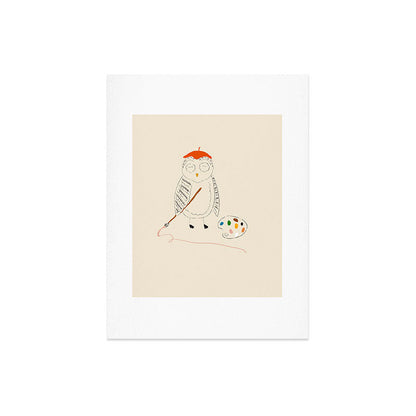 Artist Owl Art Print Gallery Image 6