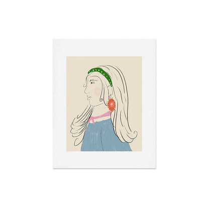 Girl with the Red Earring Art Print Gallery Image 5