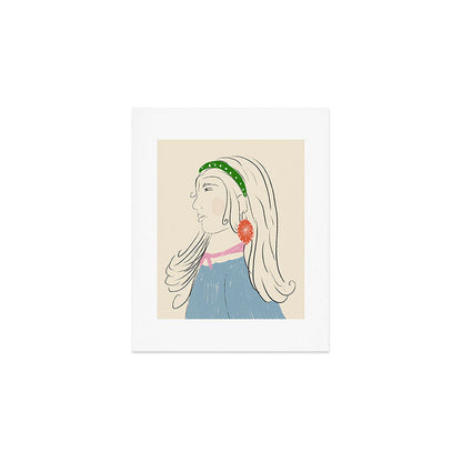 Girl with the Red Earring Art Print Gallery Image 1