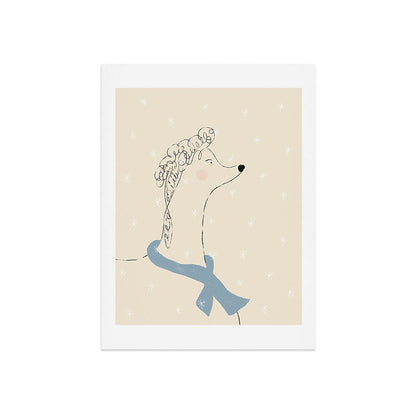 Winter Poodle Art Print Gallery Image 7