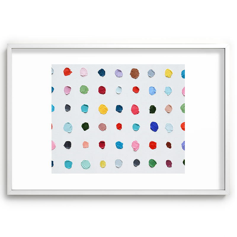 Infinite Polka Daubs Framed Art Print Gallery Image 110