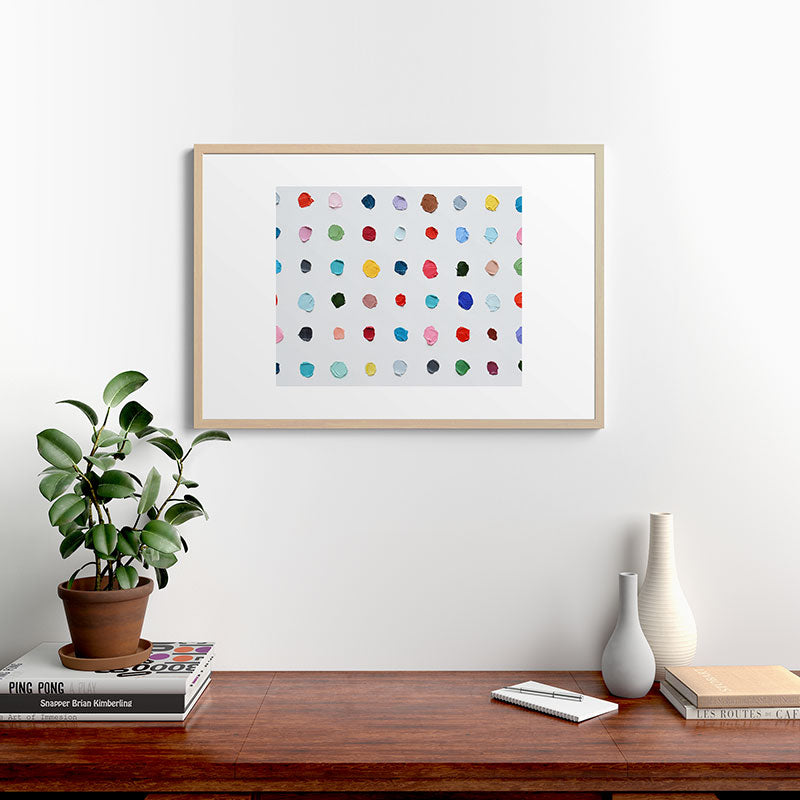 Infinite Polka Daubs Framed Art Print Gallery Image 28