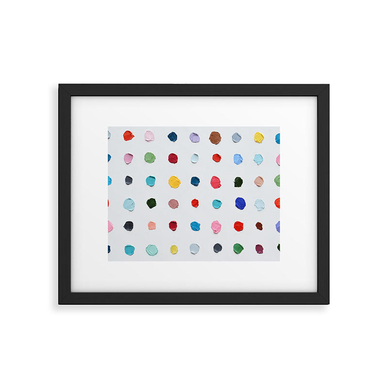 Infinite Polka Daubs Framed Art Print Gallery Image 6