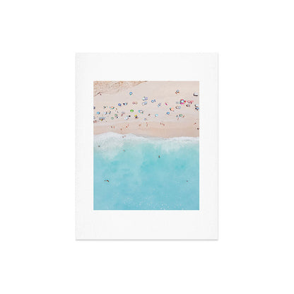 Aerial Beach Print, Aerial Beach Photography, Emerald Turquoise Ocean Beach Photography, Ocean Waves, Beach Art Poster, Home Decor Art Print Art Print Gallery Image 6