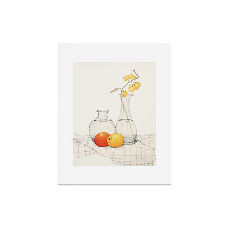 Minimalist Citrus Still Life Fine Art Art Print Gallery Image 4